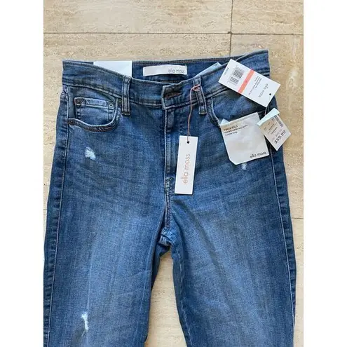 Ella Moss High-Waisted Distressed Straight Leg Jeans Women's Denim 26