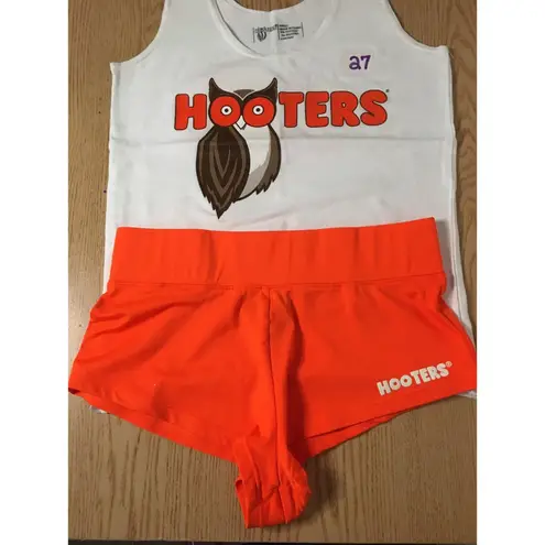 Hooters B34 #27 New Girl Super Sexy Uniform Tank & Cheeky Shorts Outfit Small/Xs