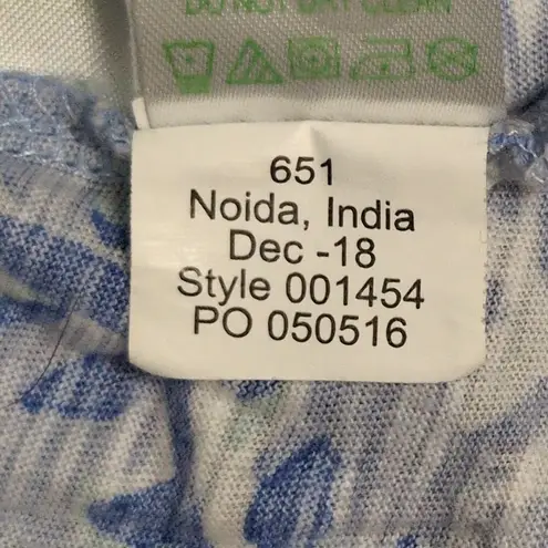 Lilly Pulitzer  Essie Tank Top Sleeveless Smocked Blue Peri Turtley Awesome Sz XL - Image 11