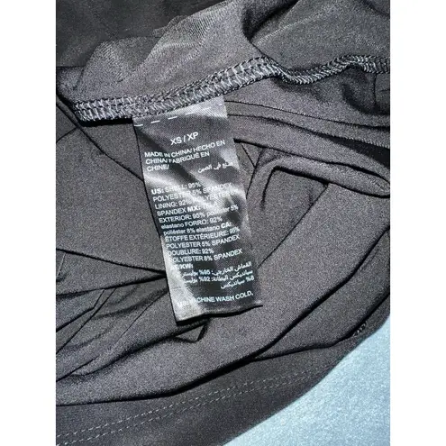 White House | Black Market  Dress Womens XS   Black Cut Out Flounce Sleeve Shift