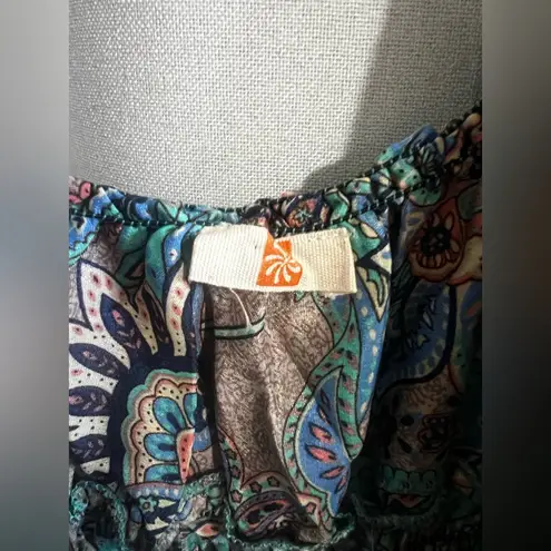 Floral Print Maxi Dress Green Size undefined