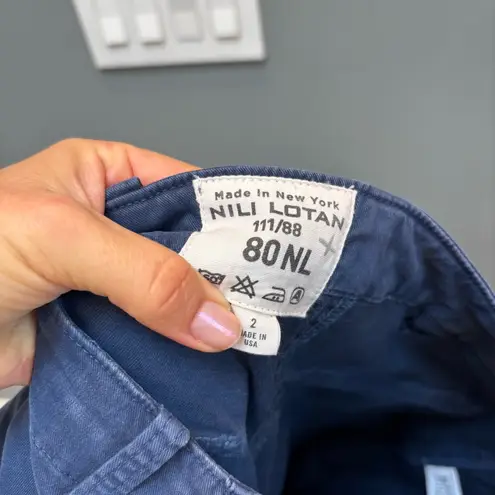 Nili Lotan Jenna Pant Teal Blue 2