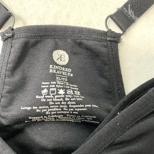 Kindred Bravely Nursing Bra Racerback Maternity Postpartum Black size XL