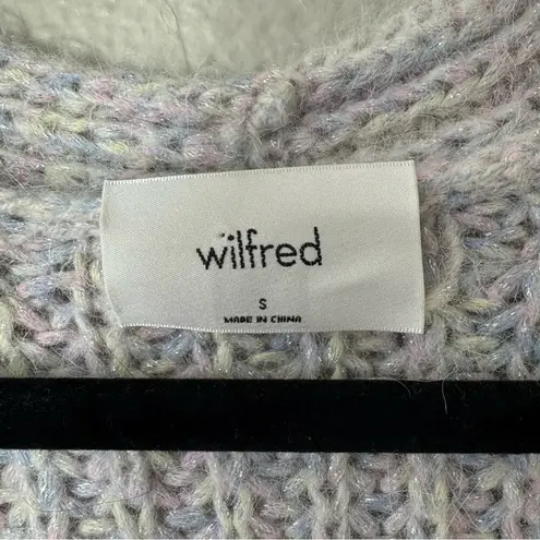 Aritzia  Wilfred Pastel Multicolored Cotton Candy Poesy Cardigan Size Small