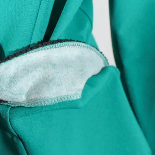 Vintage 1990s Teal & Black Power Skirt Suit Size 14 Nikki Brand Green