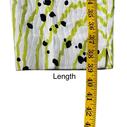 Bernard Zins Paris Aude Women's Pants 10 Made in France 100% Cotton Summer Chic Green