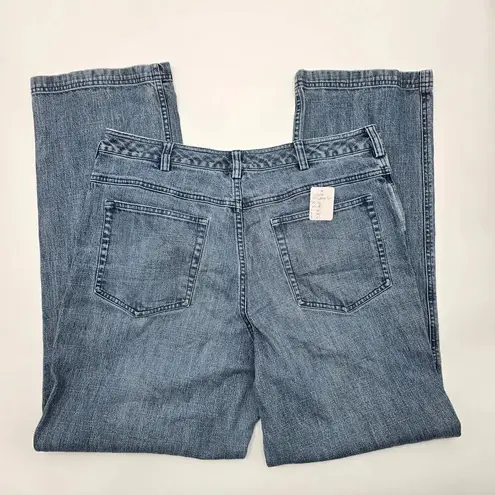 Duluth Trading Company Blue Denim Jeans Straight Pants 14x33 Size 14