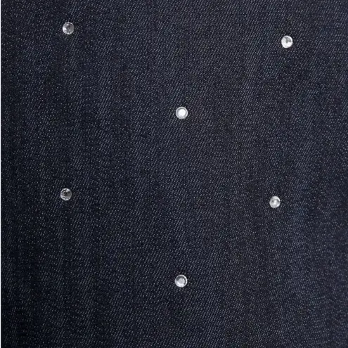 New! Cinq a Sept Ditsy Rhinestone Lynette Mini Skirt Sz 2 $295 Blue