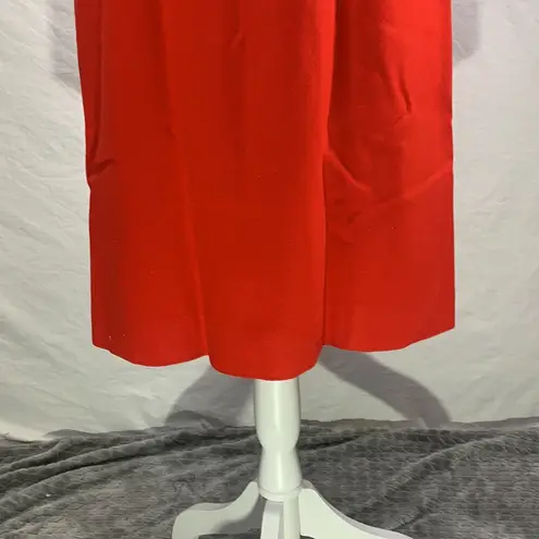 Pendleton Vintage Wool Pencil Skirt Red Midi