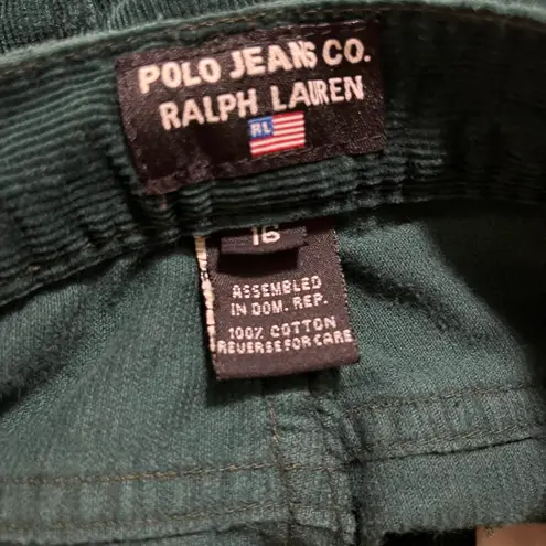 Ralph Lauren Vintage 90s Dark Green Corduroy Pants