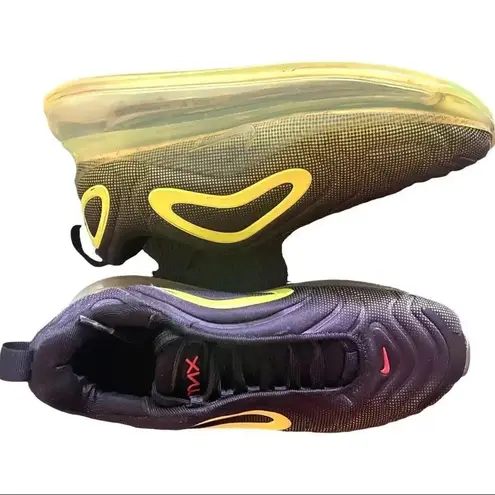 Nike FALL CLEARANCE  Air Max 720 Black/Bright Crimson-Volt LIMITED EDITION!