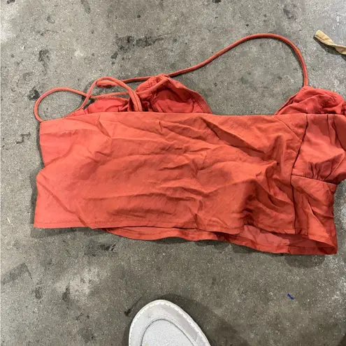 Princess Polly  Jessa Rust Orange Strap Bralette Crop Top Sz10