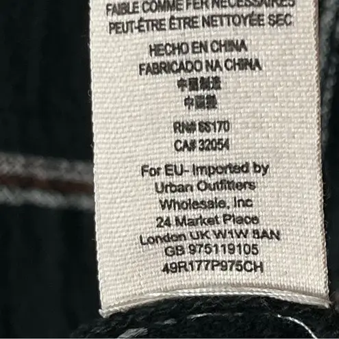 Free People  Keep It In Check Black Plaid Pockets Front Button Jumpsuit Small - Image 5