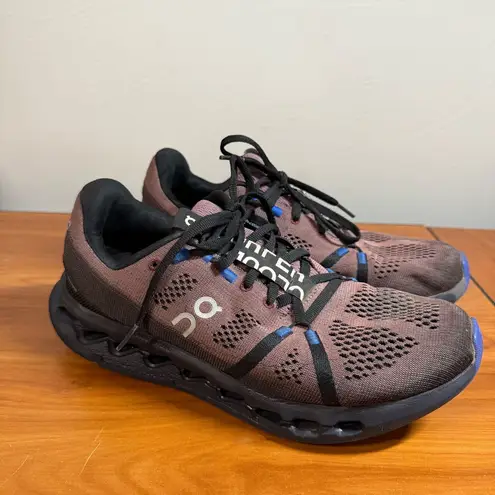On Oncloud Cloudsurfer Women's Running Shoe Sneaker Black Maroon Cobalt W10 Red Size 10