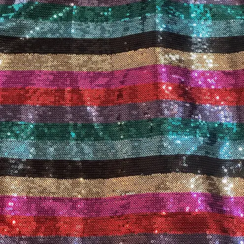 Show Me Your Mumu  Super Slip Tie Rainbow Sequin Party Dress Size XS New with Tag