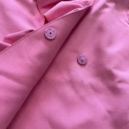 $605 NWT MSGM HALF LINED DOUBLE BREASTED BLAZER WITH RUFFLED Size 40 Pink Coat