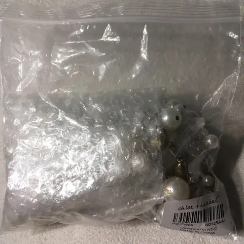 Chloe + Isabel Pearl and Crystal Drops Necklace