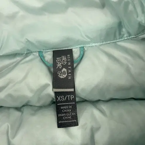 Mountain Hardwear Q-Shield 650 Vest Women XS Blue Duck Down Puffer Full Zip