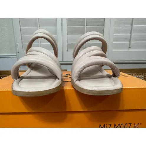Miz Mooz NYC Oceana Heels Sandals Cream Leather Size 9/9.5 US 40 EU NIB Wedding