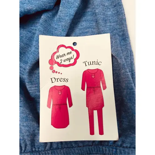 Bobbie Brooks Blue Tunic or Mini Dress L Size L