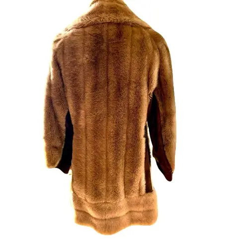 Tissavel Faux Fur Suede Jacket | Vintage | Bohemian, Fully Lined | Fits like Med Brown