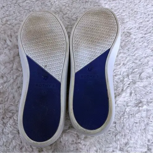 Rothy's Rothy’s Original Slip On Sneaker White Terry Comfort Shoes Women’s Size 7