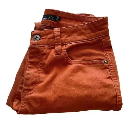 prAna Rust Skinny Mid-Rise Janessa Pants Cotton Skinny Jeans SZ 4/ 27 #1292