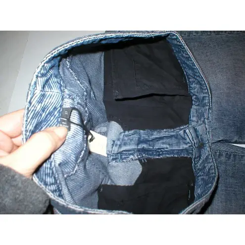 New $295 Theyskens' Theory Corduroy Pants Jeans Womens 25 Flare Blue Indigo Cord