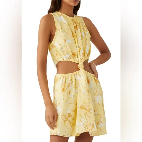 Faithfull the Brand Enditha Cutout Mini Dress, Willa Floral Print, Size 2 NWT