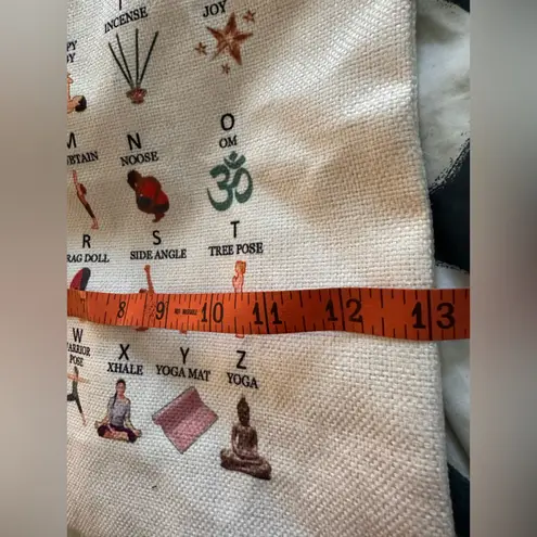Yoga Alphabet Canvas Tote Bag