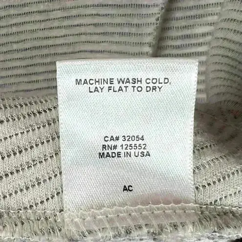 Sweet Grey Open Front Cardigan Cotton Blend Textured Stripes Women’s Size Large Gray