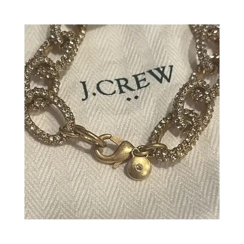 J.Crew  • Gold Pave Chain Bracelet WITH Dust Bag