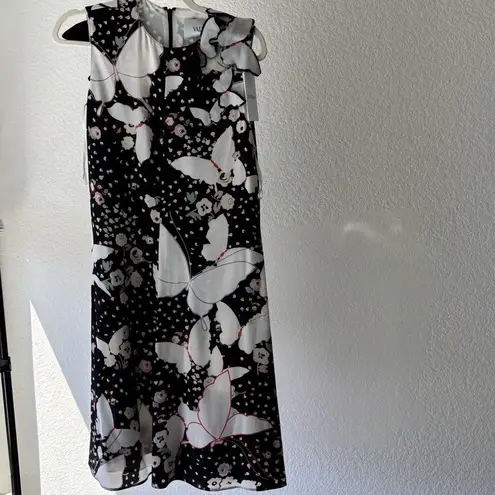 NWT Valentino butterfly Print Dress SIZE2 Black Size 2