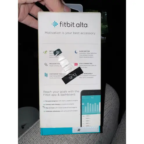 Fitbit  Alta Blue Fitness Wristband Size Small Blue Brand New - Image 7