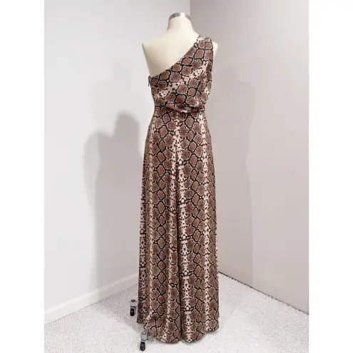 BCBG MAX AZRIA Tark Combo KESSA One-Shoulder Gown Evening Maxi Dress Size 0