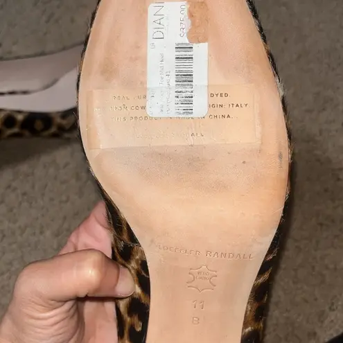 Loeffler Randall Jane Leopard Calf Hair Mid Heel Pump 11