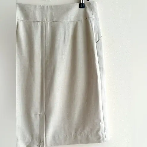 Amanda & Chelsea Pencil Skirt, Contemporary Fit Stretch Skirt, Stone, Size 4 NWT