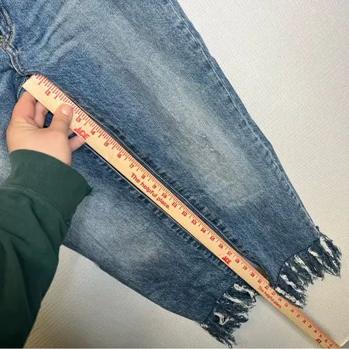 Pilcro and the Letterpress Pilcro and the Letterpress| 24 Blue Cropped Fringe Hem Jeans