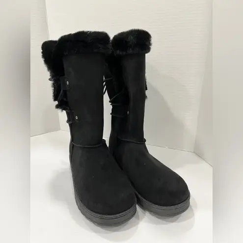 Arizona Jeans Arizona Jean Co Womens Shawner Flat Heel Winter Boots. Size 9. Color: Black