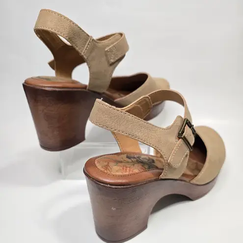 B.O.C Natasha Clog Platform Size 10M Boho Tan