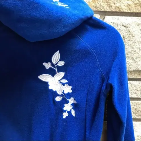 KJUS Spirit Of Skiing embroidered zip hoodie cashmere Blue Medium