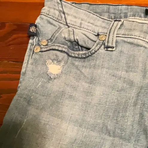 Rock & Republic  Kasandra Embellished Light-Wash Flare Jeans Sz. 12