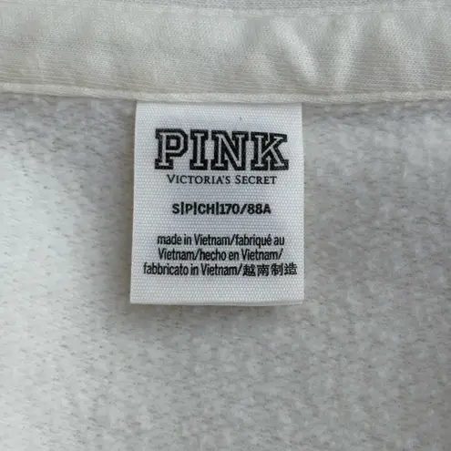 Victoria Sport Victoria’s Secret PINK reverse fleece shacket in creamer white size S small
