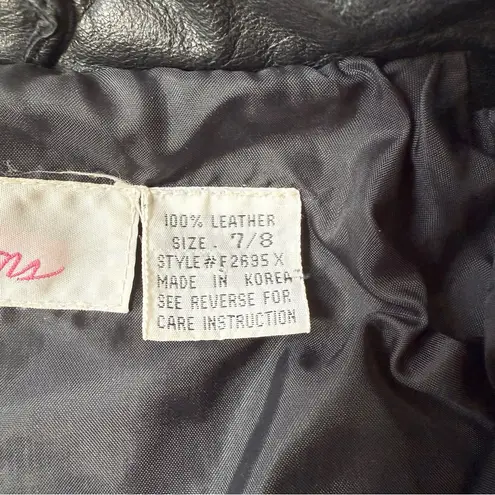 Vintage 80’s Avon Leather Cropped Jacket Black