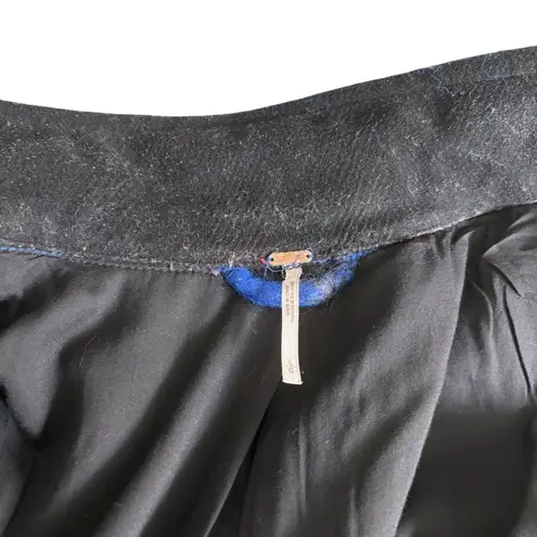 Free People  Plaid Long & Lean Overcoat, Sz L