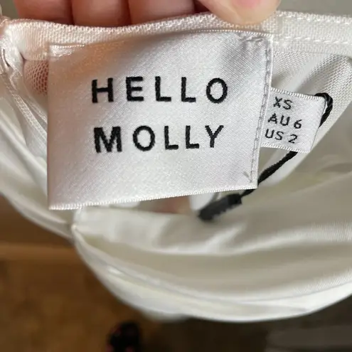 Hello Molly  Talk It Up Dress White Size XS Bachelorette Party Vegas Birthday