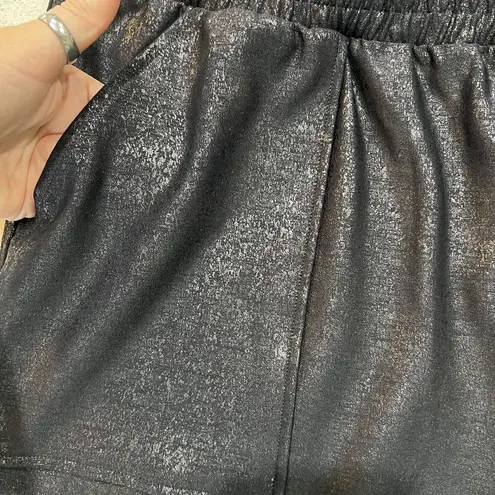 Viral TikTok Sz 2XL Pebble Joggers Pull On Pants Shiny Black Boutique MR Basics