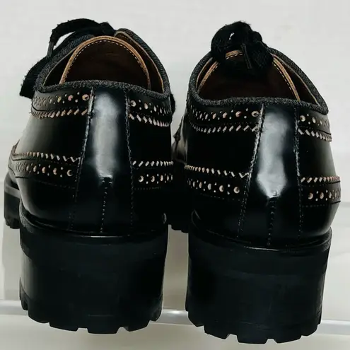 Marni Black Wing Tip Oxfords w/ Lug soles, Sz 40