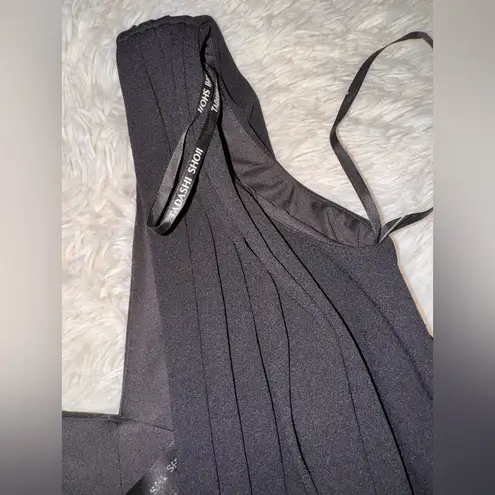 Tadashi Shoji NWOT Rosette Detail Sleeveless A-Line black and ivory Gown sz S