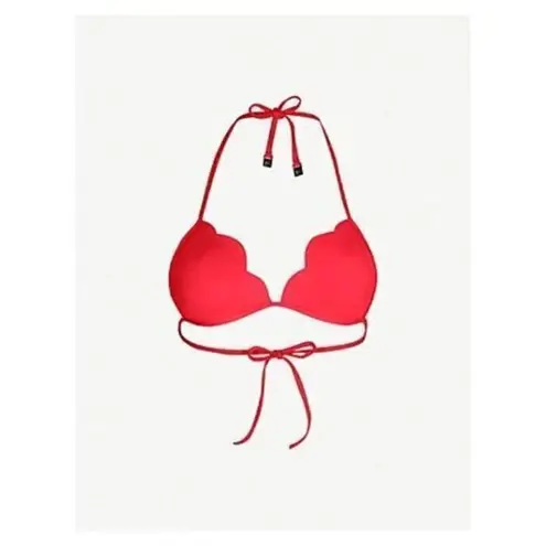 Seafolly New. red petal edge bikini set. USA 10. Retails $179